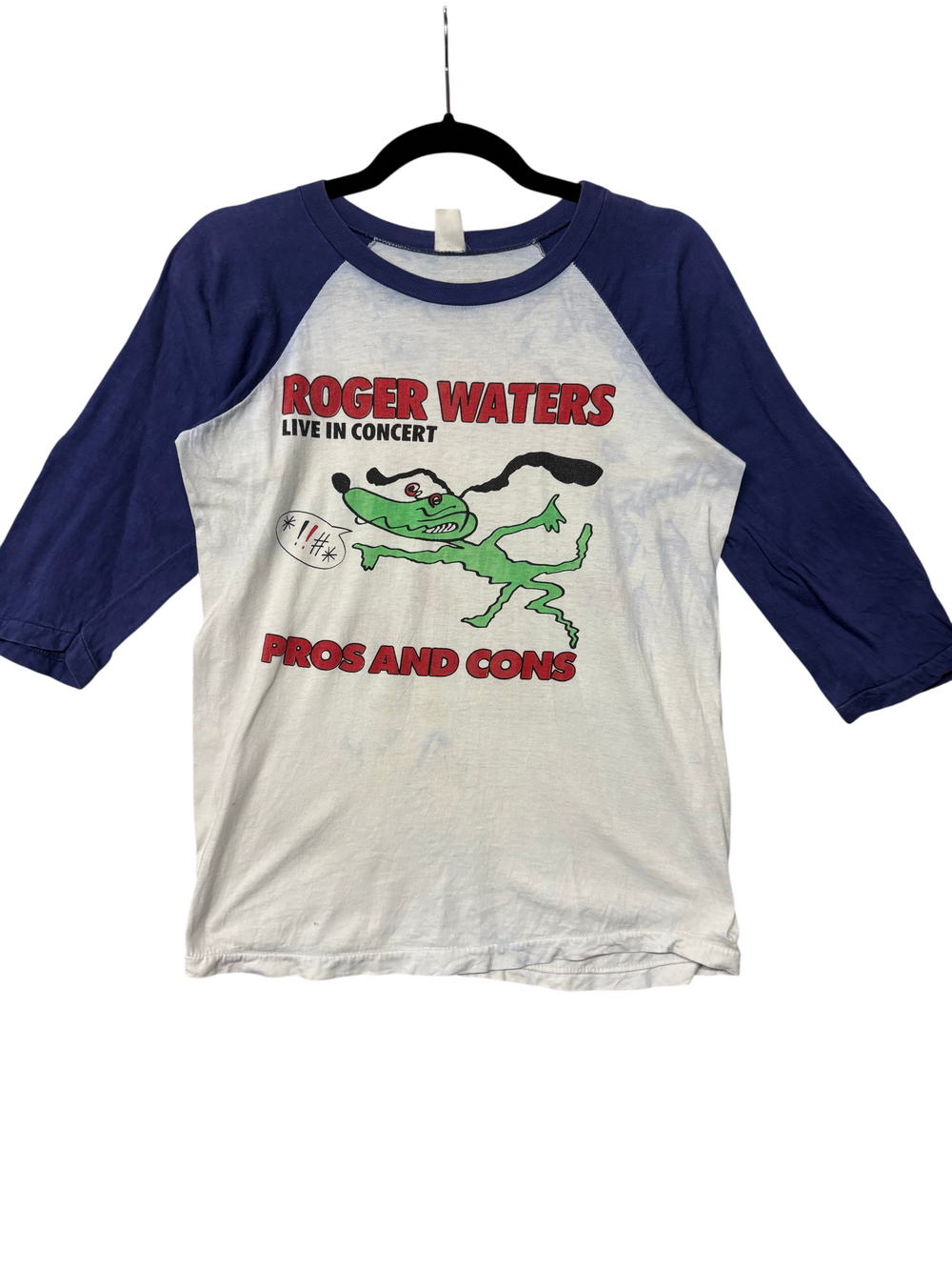 Vintage 1985 Roger Waters Raglan Tour T-Shirt
